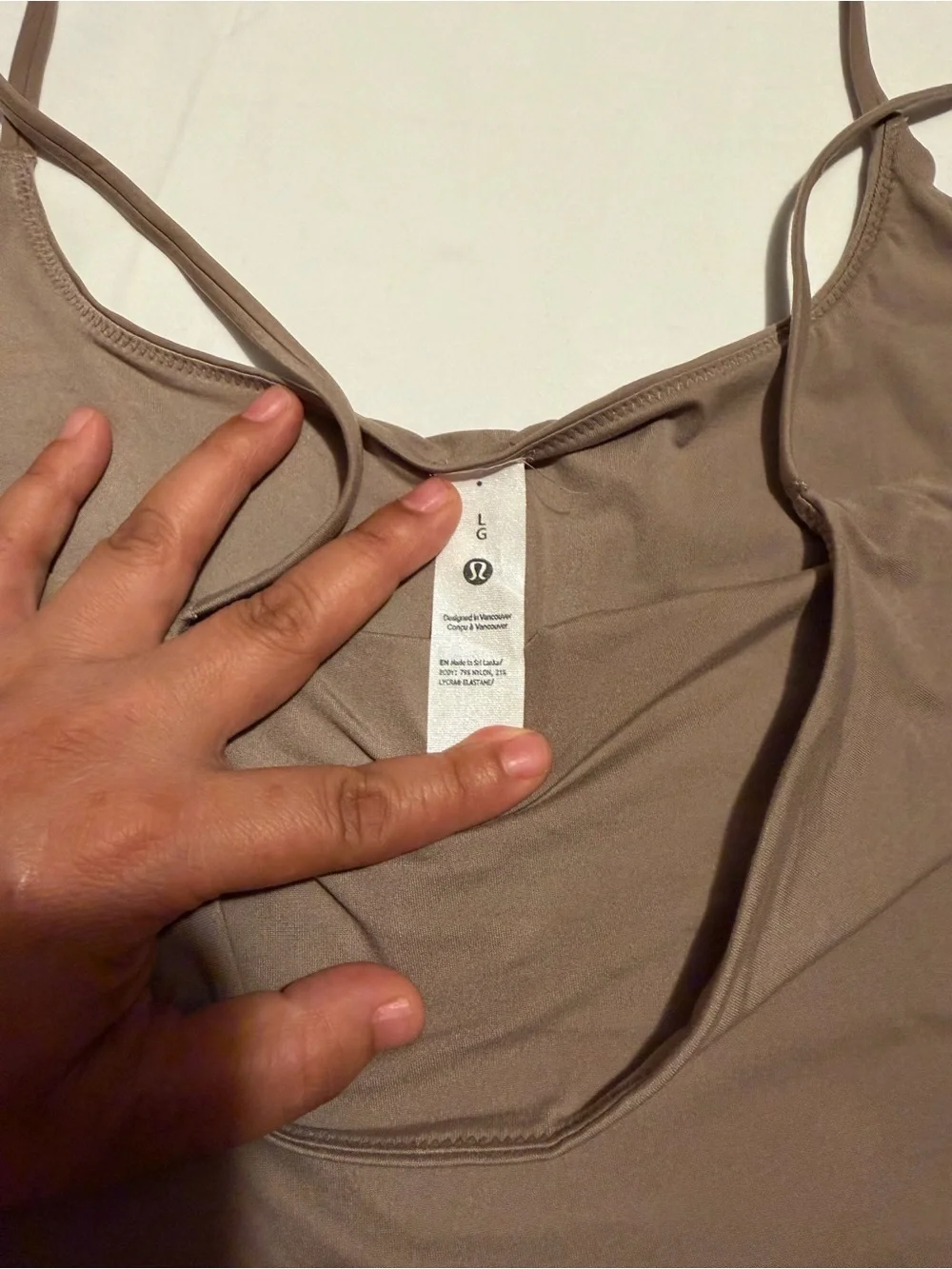 lululemon athletica Brown Spaghetti-Strap Camisole